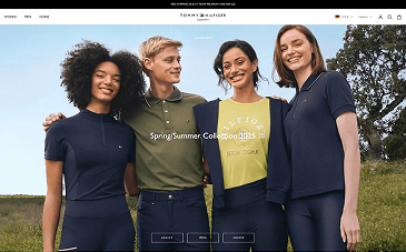 Editorial lookbook storefront